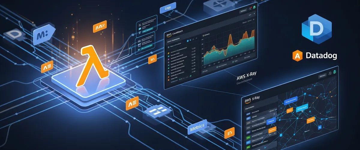 Blog post image for Serverless Observability: A Comprehensive Guide to AWS Lambda Monitoring - Master AWS Lambda monitoring with this comprehensive guide to serverless observability. Learn how CloudWatch, X-Ray, and Datadog help you track performance, troubleshoot issues, and optimize costs for your serverless applications. Get practical tips and best practices for building resilient Lambda functions.