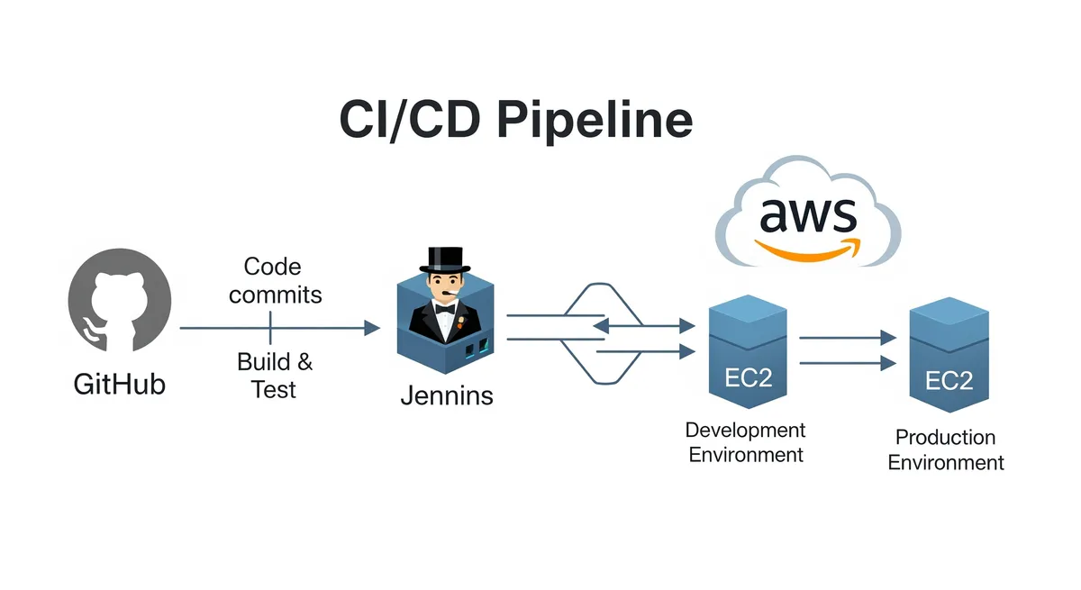 Blog post image for How to CI/CD AWS With Github using Jenkins - In this post, I will show you how to setup a CI/CD pipeline using Jenkins and Github to deploy a simple PHP application to Devlopment and Production environments on AWS. With this setup, you can deploy your application to AWS with a single click.