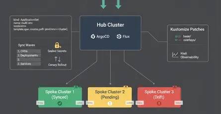 GitOps at Scale: ArgoCD, Flux & Multi-Cluster Deployments
