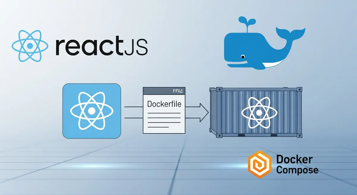 Blog post image for Get Started with Building ReactJS and Docker: A Complete Guide - This article is a complete guide for building and deploying a React JS application with Docker, including prerequisites, environment setup, building, containerizing, deployment, and best practices. It also includes an example of running a React JS application with Docker Compose.
