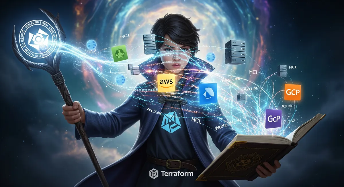 Blog post image for Orchestrating Infrastructure with Terraform: Unleashing the Magic of Infrastructure Provisioning - In the realm of infrastructure orchestration, Terraform emerges as a versatile sorcerer's apprentice, allowing you to create and manage your infrastructure across multiple cloud providers. With Terraform, you can wave your magical wand and provision resources on AWS by writing infrastructure configurations in a declarative language. Join us on a journey through the enchanting world of Terraform and witness the power of infrastructure provisioning magic.