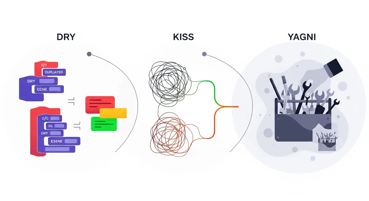 Blog post image for Software Engineering Principles Every Developer Should Know - Explore essential software engineering principles every developer should know, including DRY, KISS, and YAGNI. Learn how these principles promote code reusability, simplicity, and focus on essential functionality. Plus, discover code examples in Python to illustrate these principles in action.