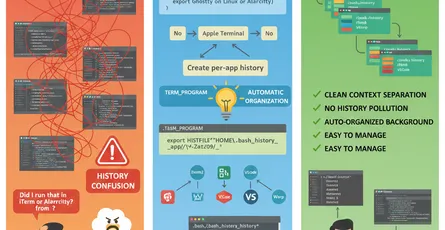 Per-App Shell History for Bash