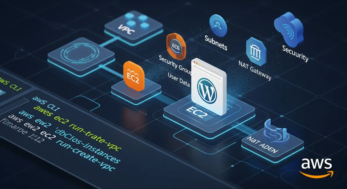 Blog post image for How To Create An AWS EC2 Instance Using AWS CLI - We will learn how to create an AWS EC2 instance using AWS CLI in this tutorial. We will also discover how to set up an AWS EC2 instance so that it functions with the Apache web server. We will also discover how to set up an AWS EC2 instance so that it functions with WordPress.