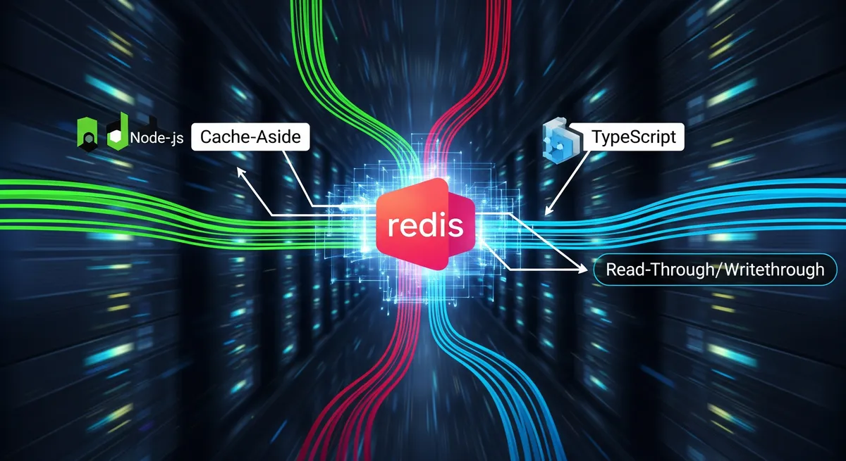 Blog post image for Mastering Caching Strategies with Redis Cache: Boosting Performance in Node.js and TypeScript - Explore the world of caching in Redis and supercharge your Node.js and TypeScript applications with advanced caching strategies. Learn about Cache-Aside, Read-Through, Write-Through, and Write-Behind patterns, as well as the Redis cache key strategy. Discover the power of Redis caching for turbocharging your applications.